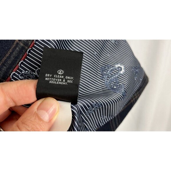 RW & Co. Blue and Grey Plaid Structured Blazer Women’s Size 8 - Picture 6 of 12